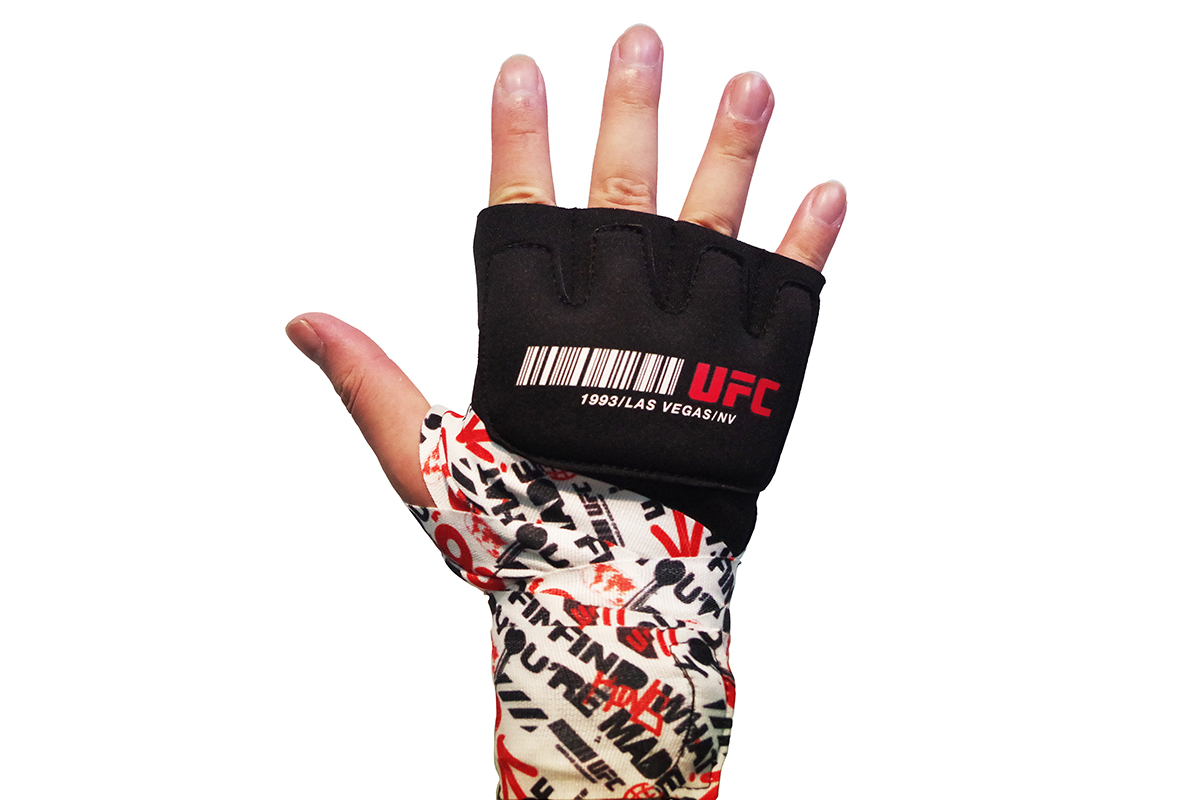 Гелевые бинты UFC Gel Glove Wraps RD/WH, L/XL — изображение 2