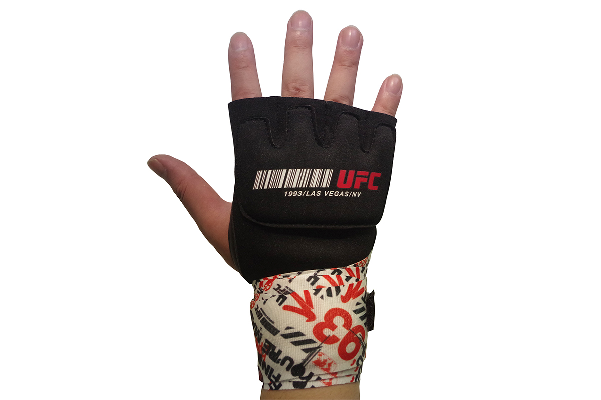 Гелевые бинты UFC Gel Glove Wraps RD/WH, L/XL — изображение 6