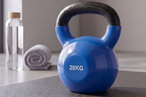 Гиря чугунная винил 28 кг (модель: К-4) VictoryFit VF-KV280